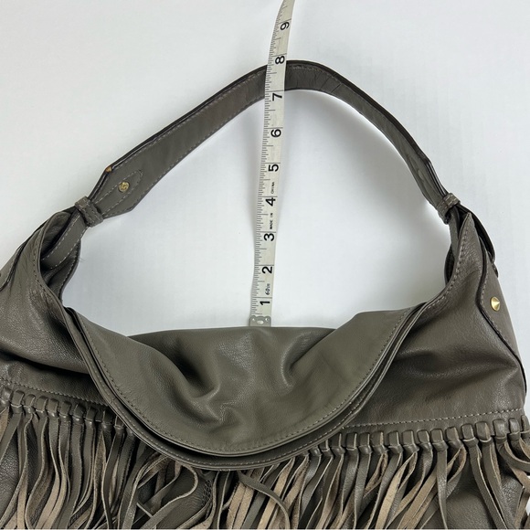 OrYany Stevie Fringe Olive Green-Gray Concealed Hobo Bag - Picture 12 of 14